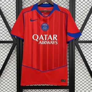 25/26 Paris Saint-Germain PSG Third Away Red Blue Jersey Version Short Sleeve-4896693