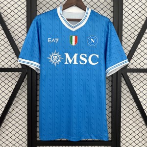 25/26 Napoli Home Blue Jersey Version Short Sleeve-4096748