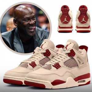 Air Jordan 4 AJ4 High Running Shoes-Khaki/Red-1268065 Air Jordan 4 AJ4 High Running Shoes-Khaki/Red-1268065