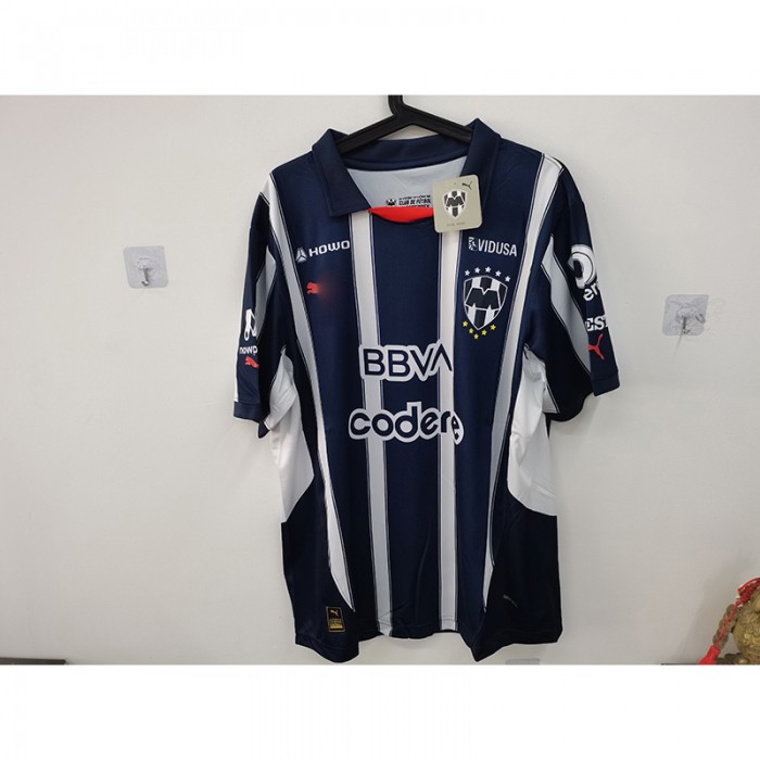 STOCK CLEARANCE [SIZE XL] 24/25 Monterey Home Navy Blue White Jersey Version Short Sleeve-6162792