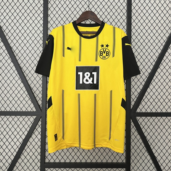 24/25 Borussia Dortmund Home Yellow Black Jersey Version Short Sleeve-2466673