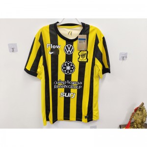 STOCK CLEARANCE [SIZE M] 25/26 Jeddah United Home Yellow Black Jersey Kit Short Sleeve-688488