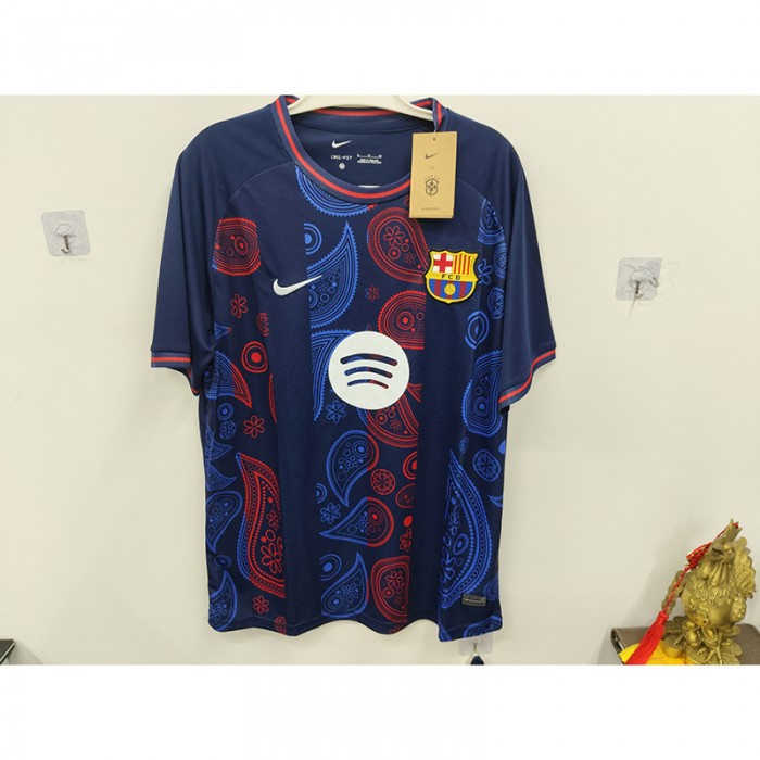 STOCK CLEARANCE [SIZE XL] 25/26 Barcelona Special Edition Navy Blue Jersey Version Short Sleeve-7698084