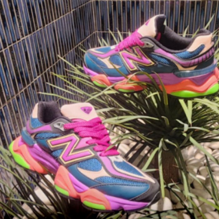 New Balance 9060 Running Shoes-Pink/Blue-9966147