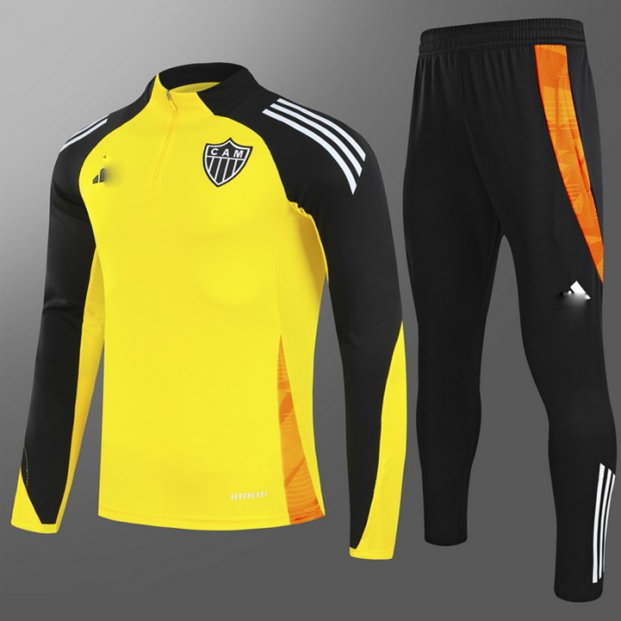 25/26 Atlético Mineiro Yellow Black Edition Classic Jacket Training Suit (Top+Pant)-6240272