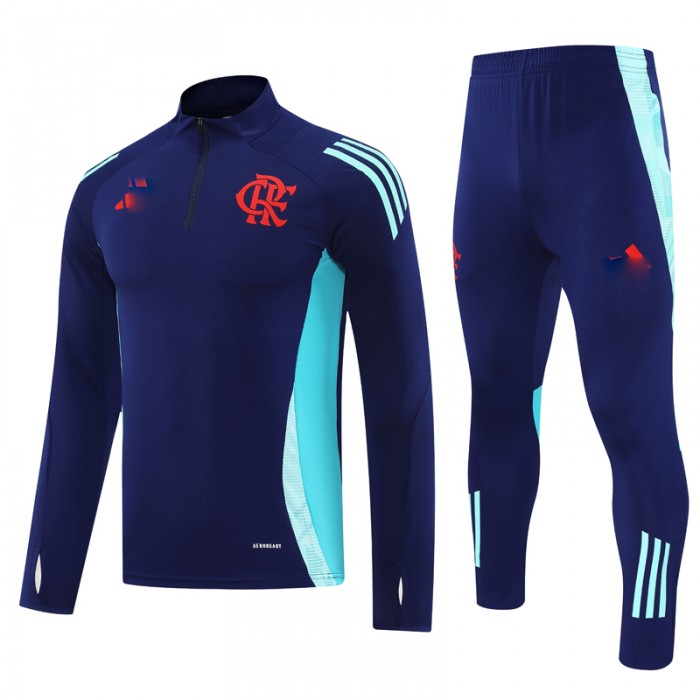 25/26 Flamengo Navy Blue Edition Classic Jacket Training Suit (Top+Pant)-5282534