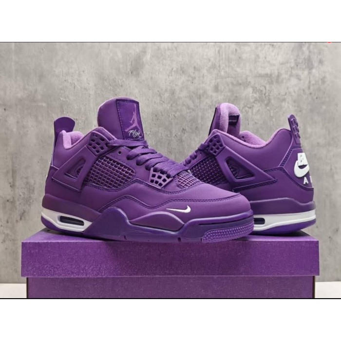 Air Jordan 4 AJ4 High Running Shoes-All Purple-5540711 Air Jordan 4 AJ4 High Running Shoes-All Purple-5540711
