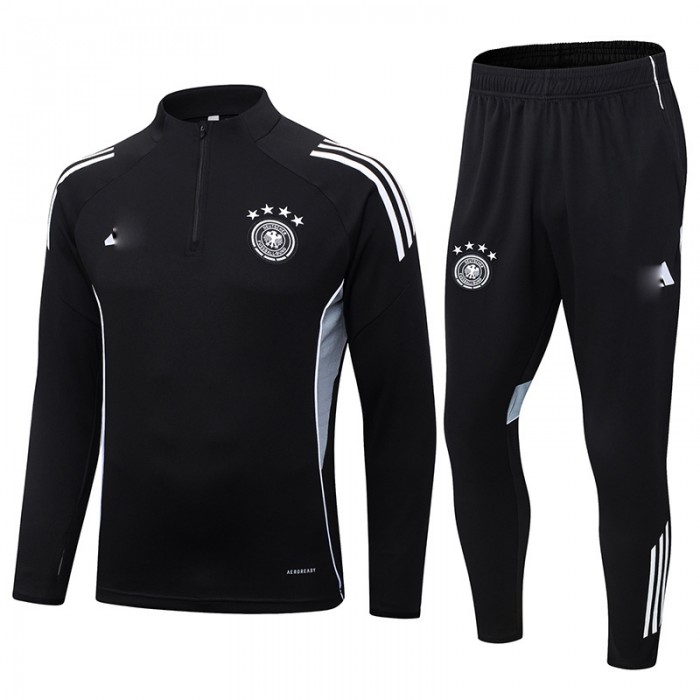 2025 Germany Black Edition Classic Jacket Training Suit (Top+Pant)-7639184
