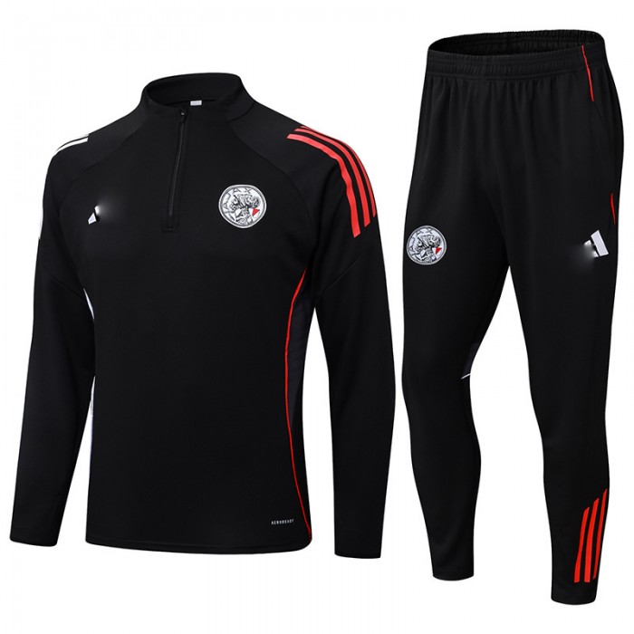 25/26 Ajax Black Edition Classic Jacket Training Suit (Top+Pant)-1798610