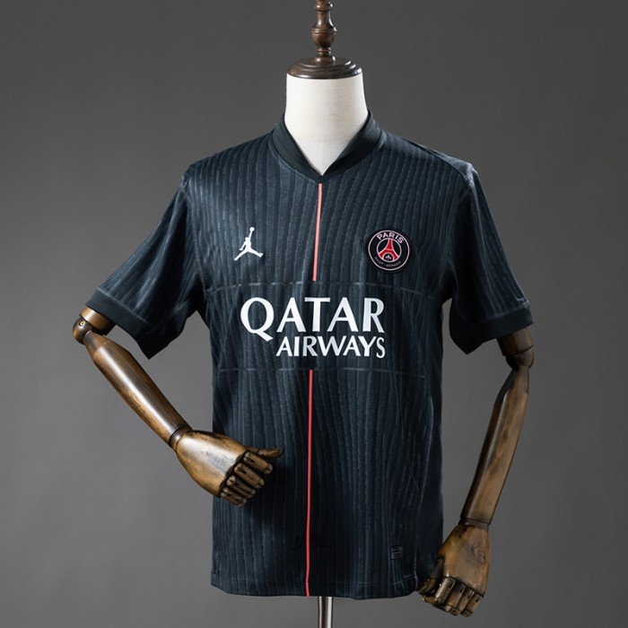 25/26 Paris Saint-Germain PSG Fourth Away Navy Blue Jersey Kit Short Sleeve-2074613