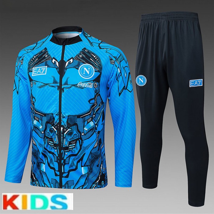 25/26 Kids Napoli Blue Kids Edition Classic Jacket Training Suit (Top+Pant)-2551429