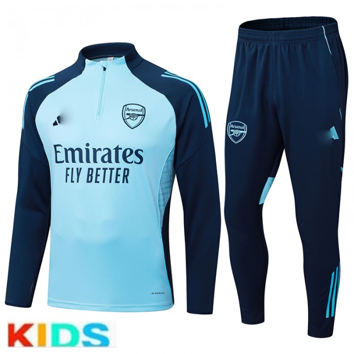 25/26 Kids Arsenal Navy Blue Kids Edition Classic Jacket Training Suit (Top+Pant)-266869