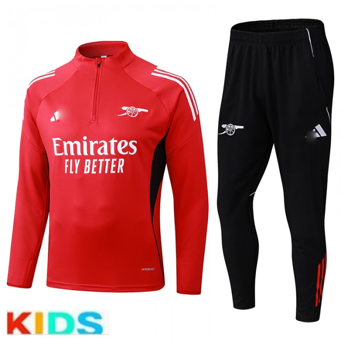25/26 Kids Arsenal Red Kids Edition Classic Jacket Training Suit (Top+Pant)-6198847
