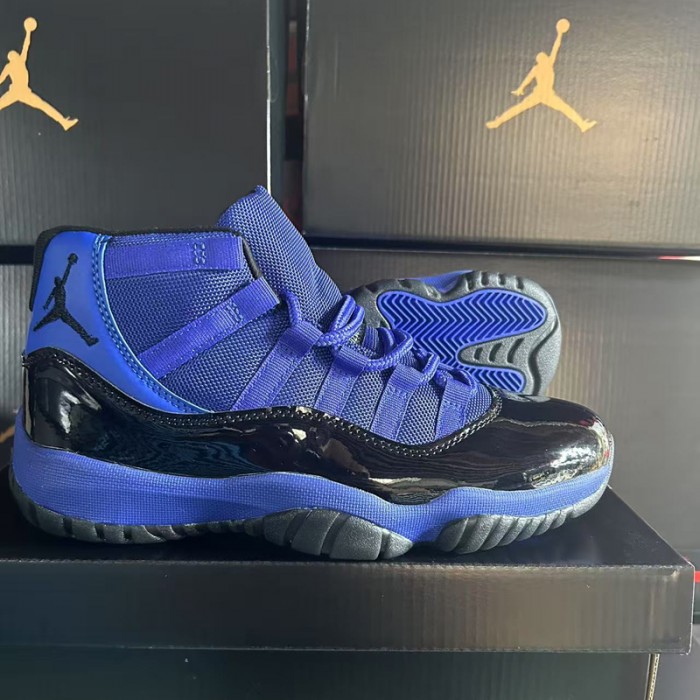 Air Jordan 11 AJ11 High Running Shoes-Blue/Black-4985565