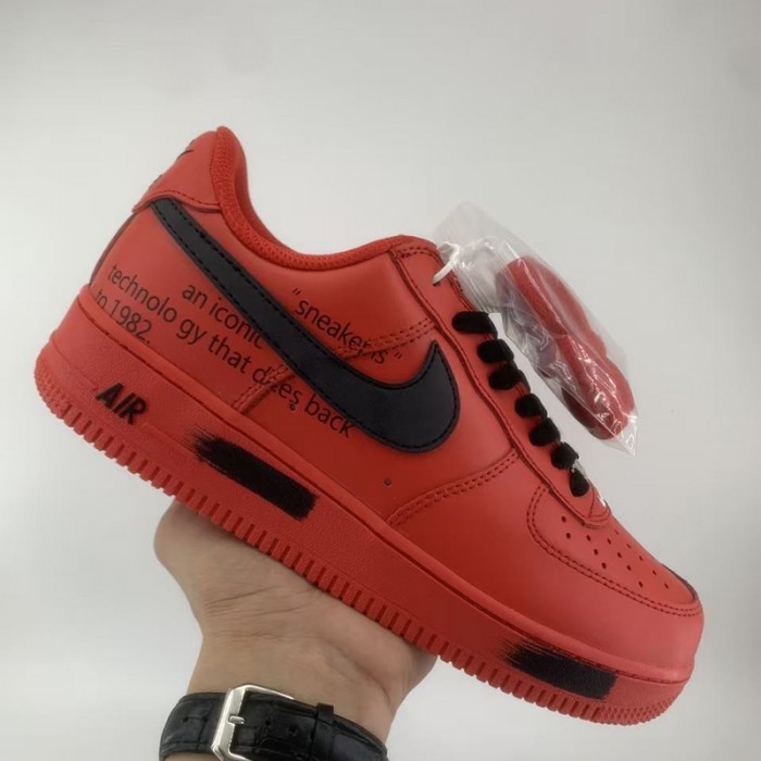 AIR FORCE 1‘07 AF1 Running Shoes-Red/Black-9621549