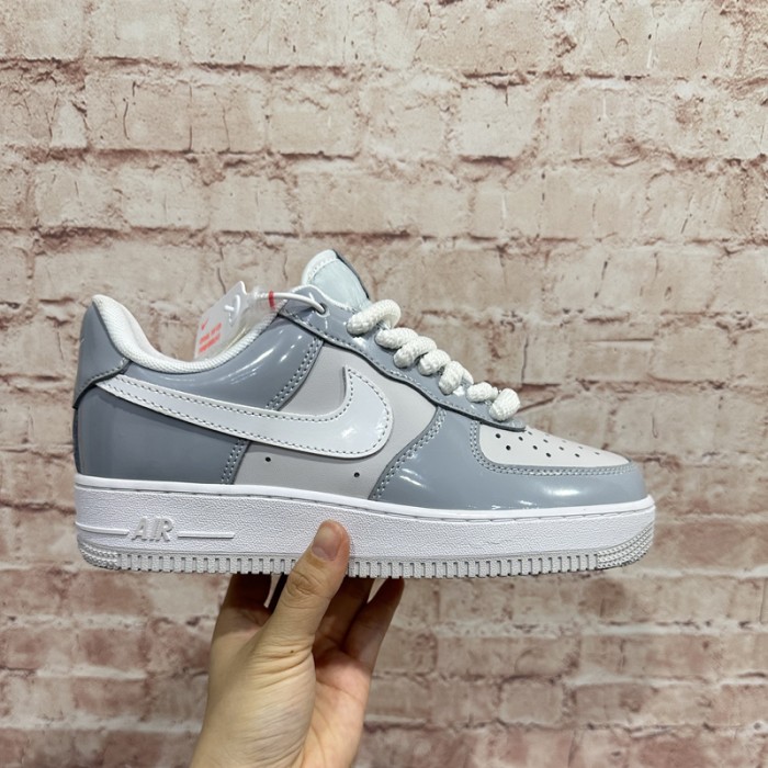 AIR FORCE 1‘07 AF1 Running Shoes-Gray/White-2915622