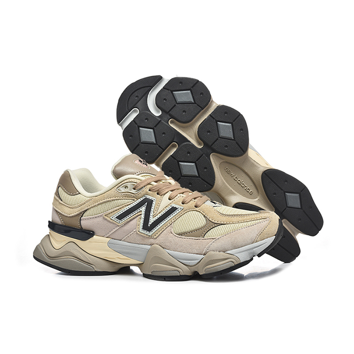 New Balance 9060 Running Shoes-Khaki/Black-5621413