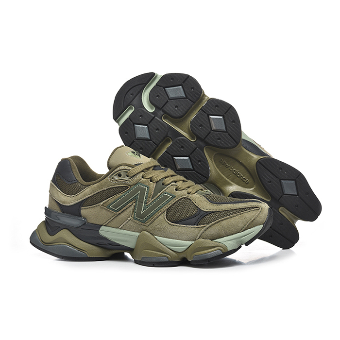 New Balance 9060 Running Shoes-Army Green-4105842