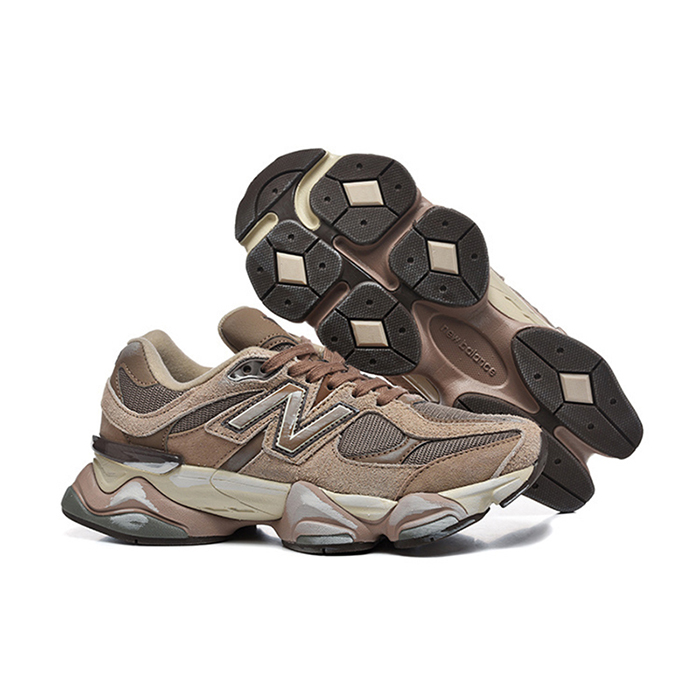 New Balance 9060 Running Shoes-Brown/Gray-627556