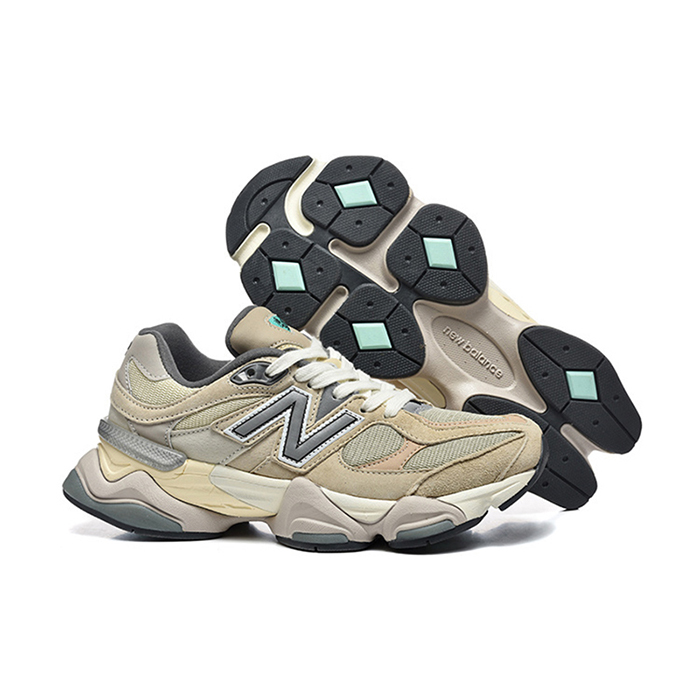 New Balance 9060 Running Shoes-Khaki/Gray-5188846