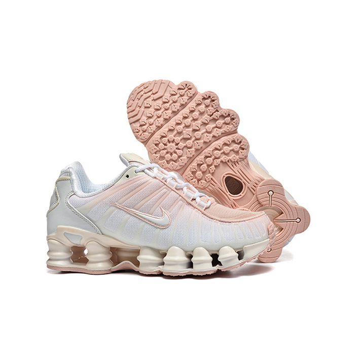 Air Max Shox TL Women Running Shoes-White/Pink-9695626 Air Max Shox TL Women Running Shoes-White/Pink-9695626