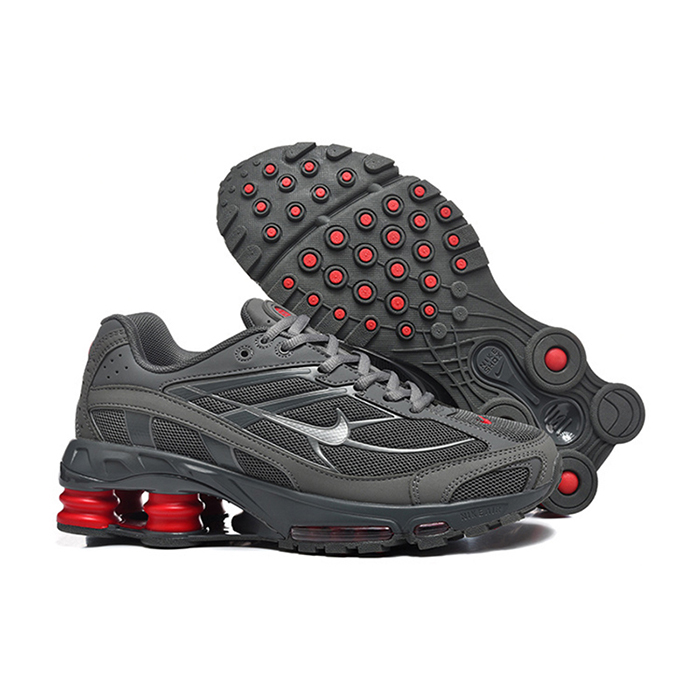 Air Max Shox TL Running Shoes-Gray/White-7879867