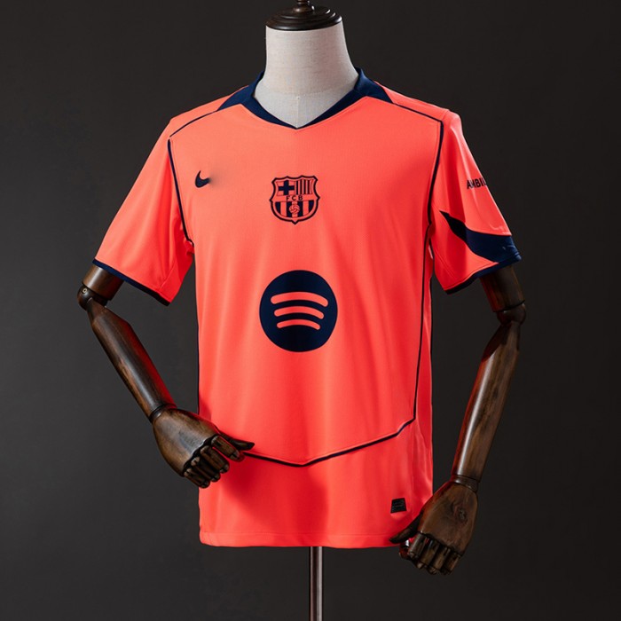 25/26 Barcelona Third Away Orange Jersey Kit Short Sleeve-6224475