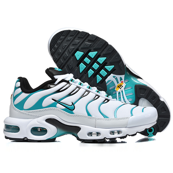 Air Max TN Plus Running Shoes-White/Green-3701558