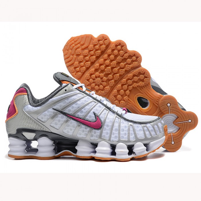 Air Max Shox TL Running Shoes-White/Pink-580993