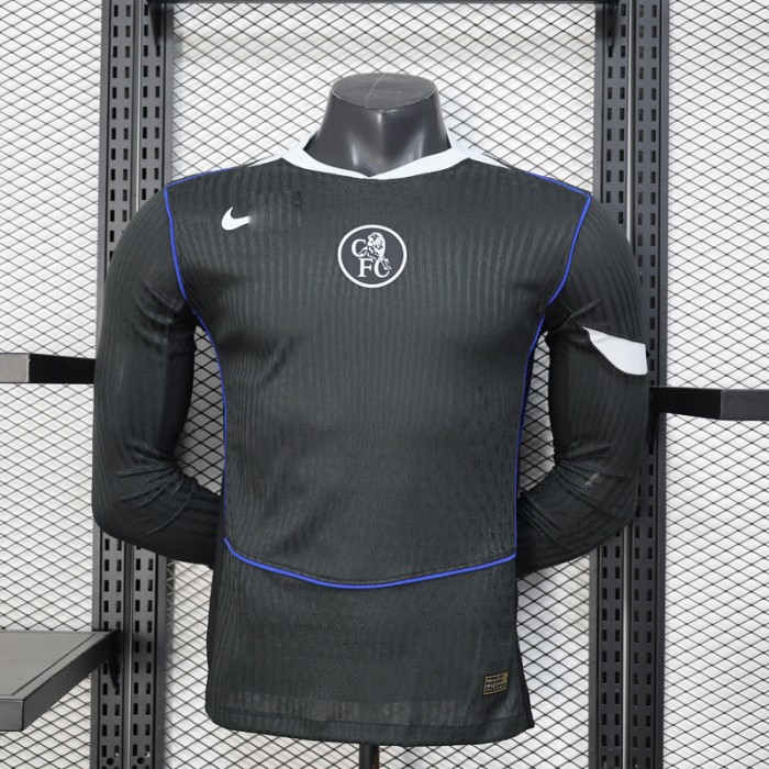 25/26 Chelsea Second Away Black Jersey Version Long Sleeve (Player Version)-3194151