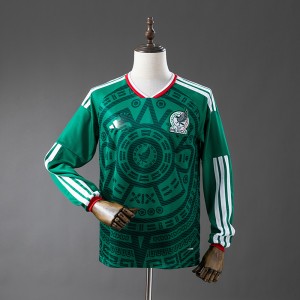 2026 World Cup Mexico Home Green Jersey Version Long Sleeve-7537277