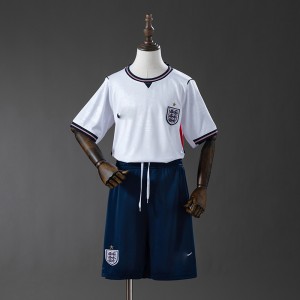 2026 World Cup England Home White Kids Jersey Version Short Sleeve (Shirt + Short)-4358416