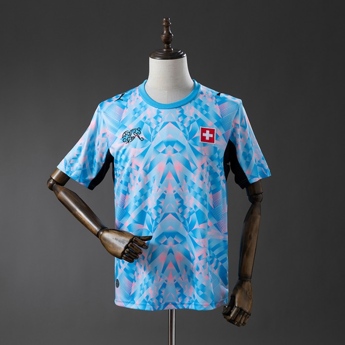 2026 World Cup Switzerland Away Blue Jersey Version Short Sleeve-5718097