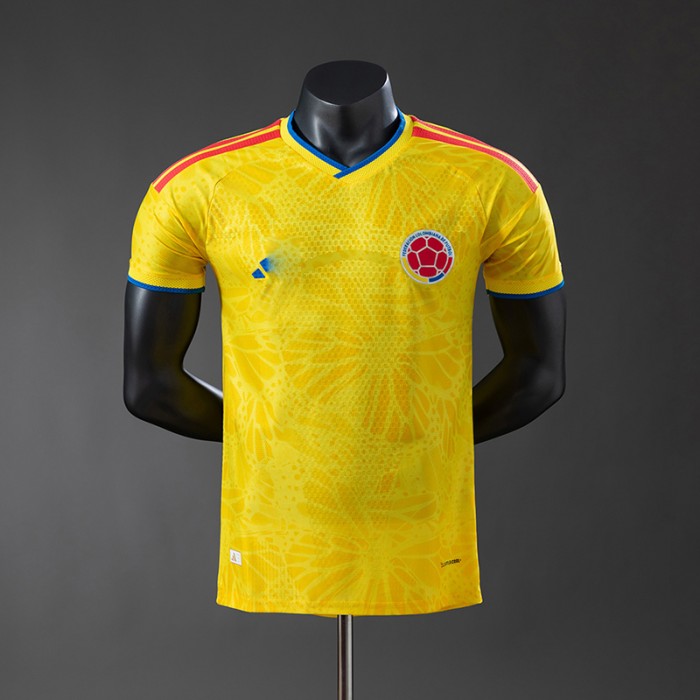 2026 World Cup Colombia Home Yellow Jersey Version Short Sleeve (Player Version)-7832166