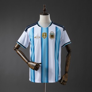 2026 World Cup Argentina Home White Blue Jersey Version Short Sleeve-1853677