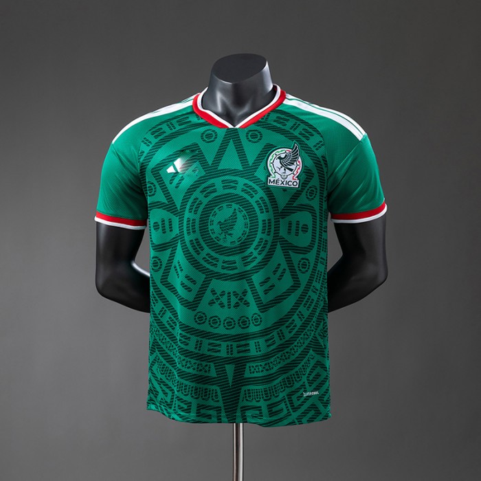 2026 World Cup Mexico Home Green Jersey Version Short Sleeve (Player Version)-3155901