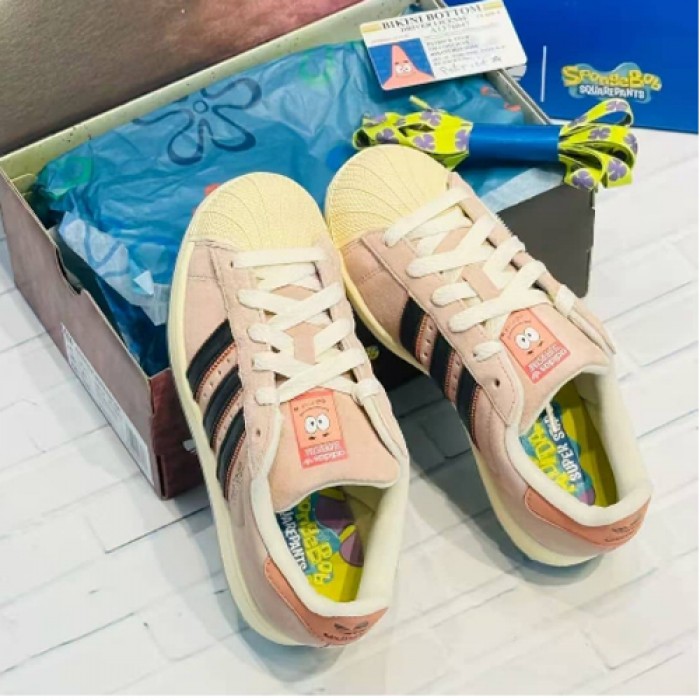 Superstar “Patrick Star” Running Shoes-White/Gray-8722050