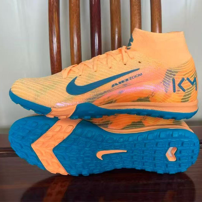 Air Zoom Mercurial Vapor XV Elite TF Soccer Shoes-Orange/Blue-8331775
