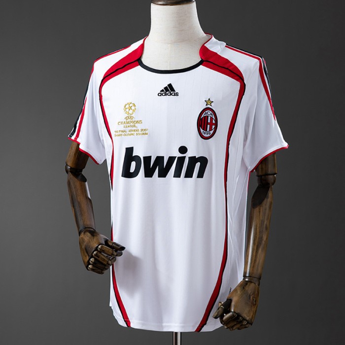 Retro 06/07 AC Milan Away White Jersey Version Short Sleeve-4853024