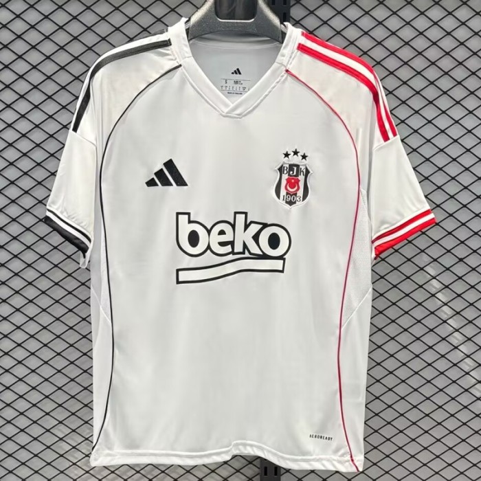 25/26 Beşiktaş J.K Away White Jersey Version Short Sleeve-2798938