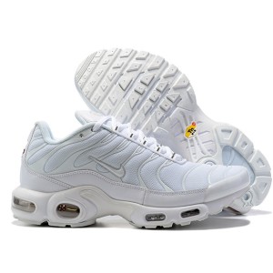 Air MAX TN PLUS Running Shoes-All White-3647728