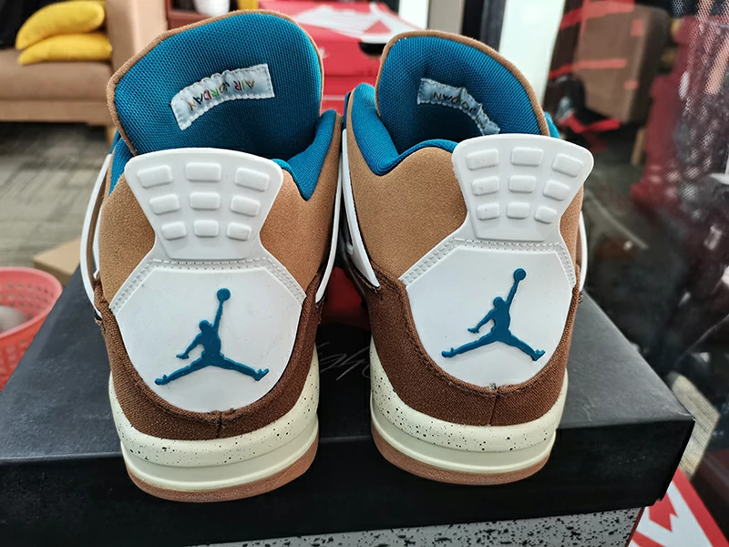 jordan 4 cacao wow back view Real Shot