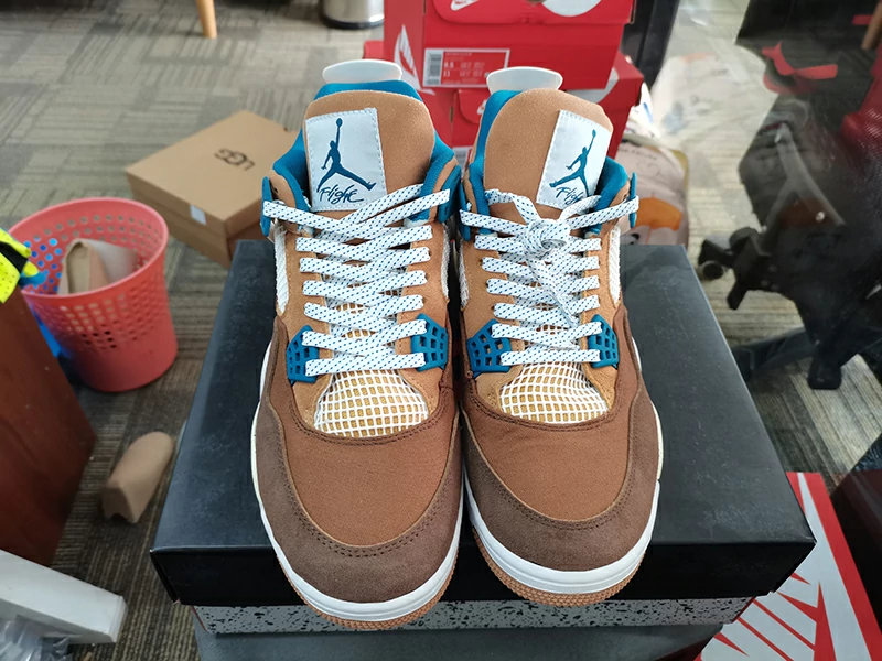 jordan 4 cacao wow front view Real Shot